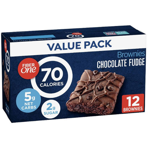 Fiber One Brownies, Chocolate Fudge, 12 Count