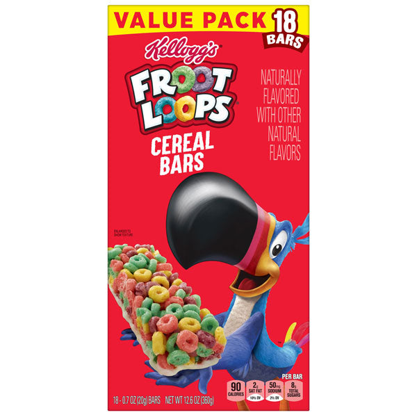  Kellogg's Froot Loops Cold Breakfast Cereal, Fruit