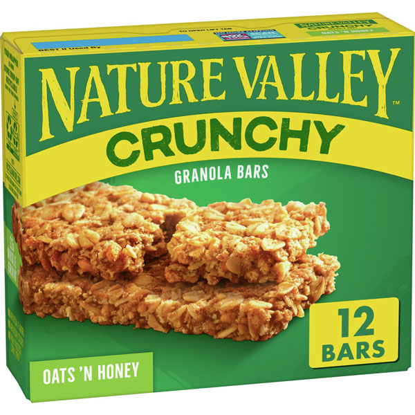 Nature Valley Crunchy Granola Bars, Oats 'N Honey, 12 Bars