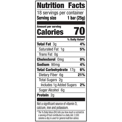 Fiber One Brownies, Cinnamon Coffee Cake, 70 Calorie Bar, 18 Count