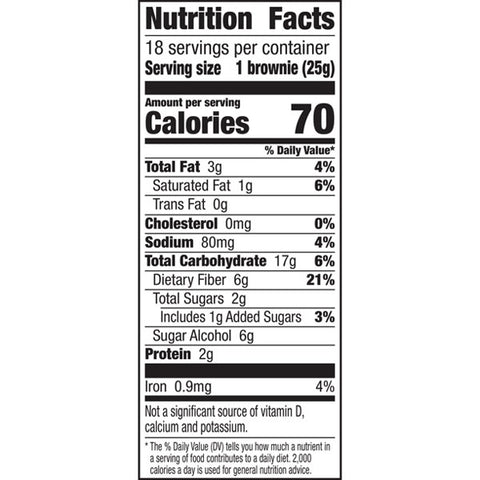 Fiber One Brownies, Chocolate Fudge, 70 Calorie Bar, 18 Count