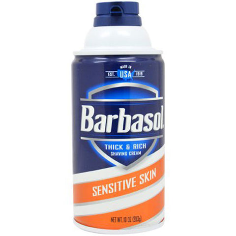 Barbasol Sensitive Skin Thick & Rich Shaving Cream, 10 oz