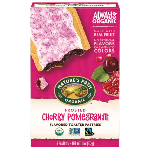 Nature's Path Organic Toaster Pastries Cherry Pomegranate, 6 Count