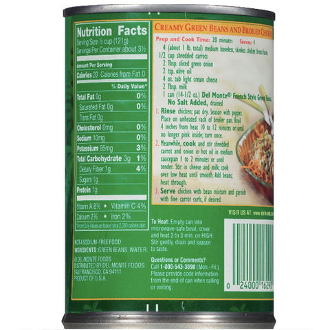 Del Monte French Style Green Beans, 14.5 oz - Water Butlers