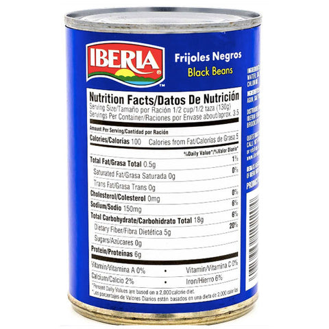 Iberia Premium Black Beans, 15.5 oz - Water Butlers