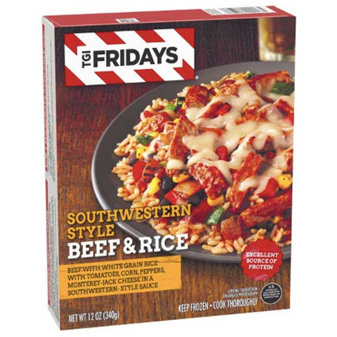 TGI Fridays Southwestern Style Beef and Rice, 12 oz - Water Butlers