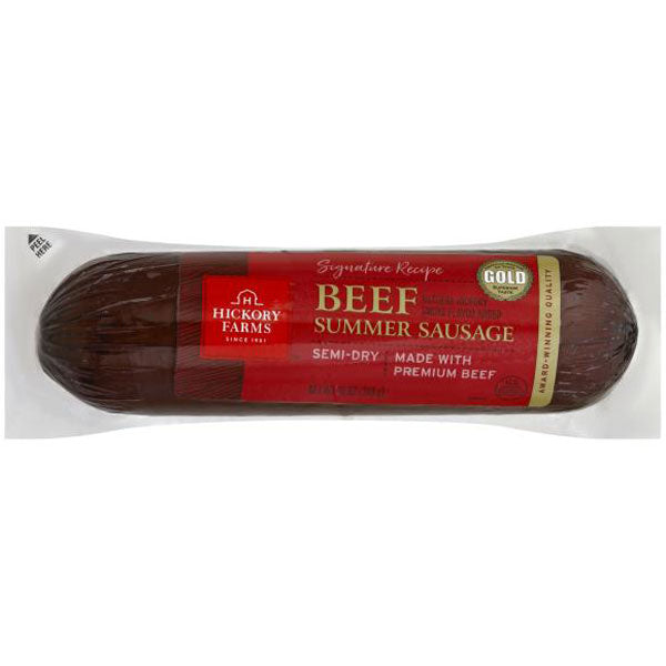 Hickory Farms Summer Sausage, Beef, Semi-Dry - 10 oz