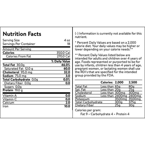 All Natural 73% Lean/27% Fat Ground Beef Tray, 4.5 lb - Water Butlers