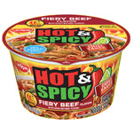 Nissin Hot & Spicy, Fiery Beef, 3.26 oz. - Water Butlers