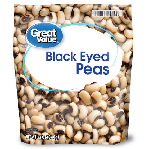 Great Value Black Eyed Peas, 12 oz - Water Butlers