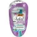 BIC Soleil Sensitive Advanced Women's 5-Blade Disposable Razor, 2 Count