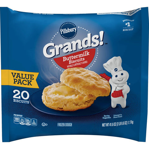 Pillsbury Grands! Value Pack Buttermilk Biscuits, 20 Count