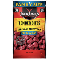 Jack Link's Tender Bites, Teriyaki Beef Steak, Family Size, 10 oz. - Water Butlers