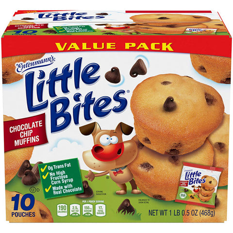 Entenmann’s Little Bites Chocolate Chip Muffins Value Pack, 10 Ct