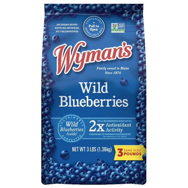 Wyman's of Maine Frozen Wild Blueberries, 3 lbs - Water Butlers