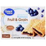 Great Value Fruit & Grain Bars, Blueberry, 8 Count - Water Butlers