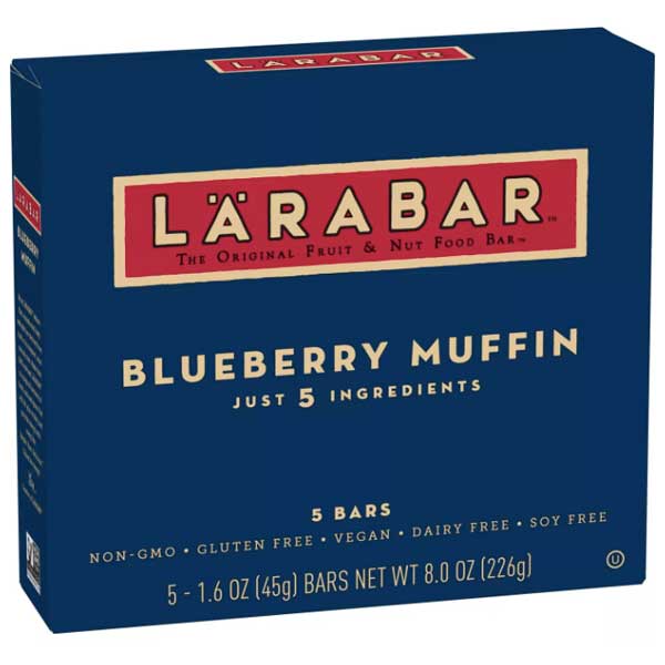Larabar Gluten Free Bar, Blueberry Muffin, 5 Ct - Water Butlers