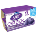 Dannon Light & Fit Greek Yogurt, Blueberry, 4Ct