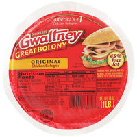 Gwaltney Original Chicken Bologna, 16 oz