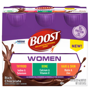 Boost Women, 15g Protein, Rich Chocolate, 8 fl oz, 6 Count