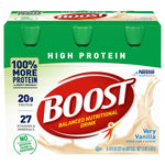 Boost High Protein Very Vanilla, 8 fl oz, 6 Count