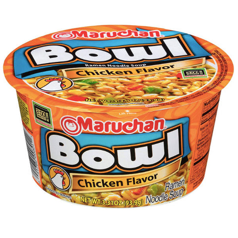 Maruchan Bowl Chicken Flavor, 3.31 oz. - Water Butlers