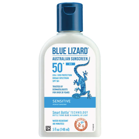 Blue Lizard Sensitive, SPF 50+, Australian Sunscreen, Sport, 5 Oz