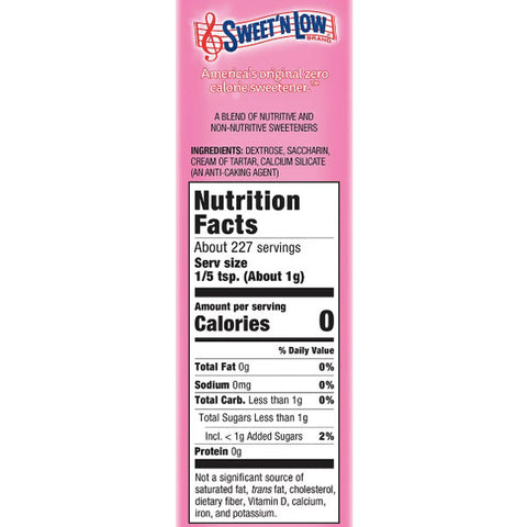 Sweet'N Low Zero Calorie Sweetener, 8 oz