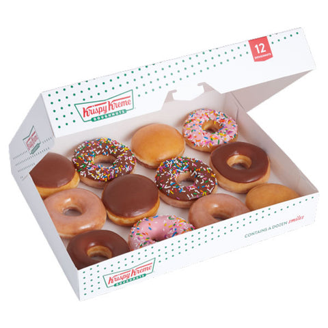 Krispy Kreme Classic Assorted Dozen Doughnuts, 12 Count