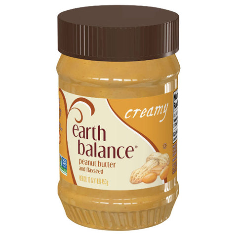 Earth Balance Creamy Peanut Butter and Flaxseed, 16 oz