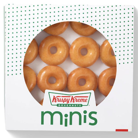 Krispy Kreme Original Glazed Doughnuts, Minis, 16 Count