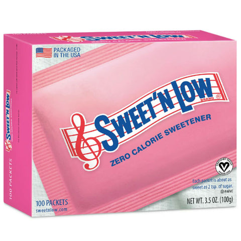 Sweet'N Low Zero Calorie Sweetener, 100 Count