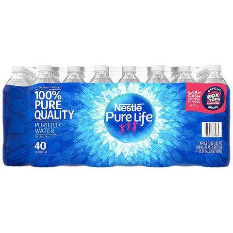 Pure Life Purified Water, 16.9 oz., 40 Count