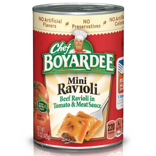 Chef Boyardee Mini Beef Ravioli, 15 oz