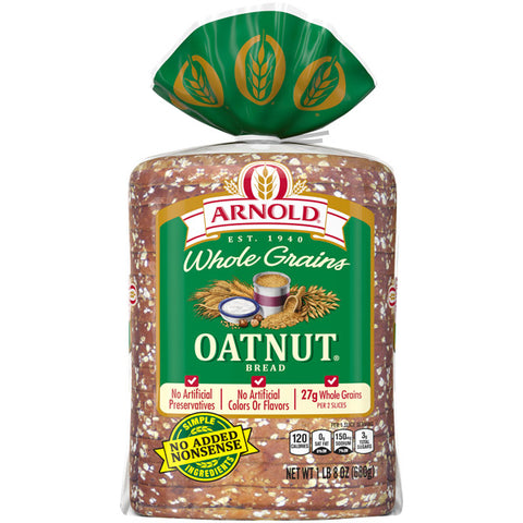 Arnold Bread, Whole Grains Oatnut, 24 oz