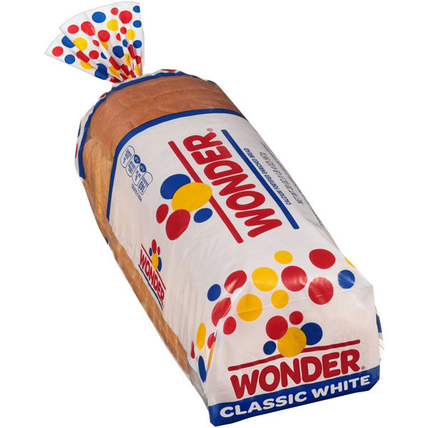 Vintage Wonder Bread Bag Clip White - original Mini Loaf Design
