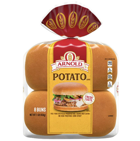 Arnold Country Potato Sandwich Buns, 8 Buns, 16 oz