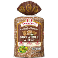 Arnold Bread, 100% Whole Wheat, 24 oz
