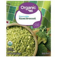 Great Value Organic Steamable Riced Broccoli, 10 oz - Water Butlers