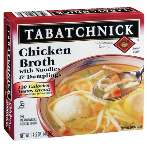 Tabatchnick Chicken Broth with Noodles & Dumplings, 15 oz - Water Butlers