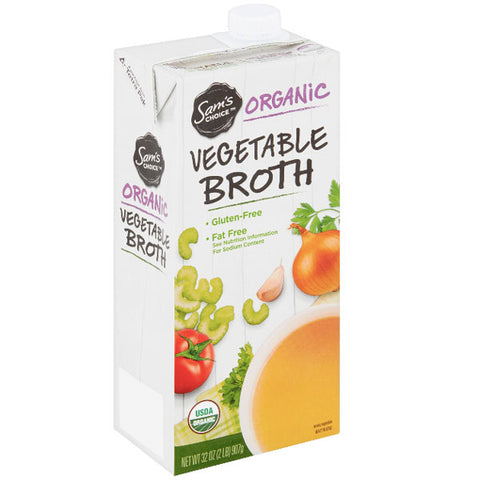 Sam's Choice Organic Vegetable Broth, 32 oz - Water Butlers