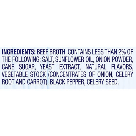 College Inn 100% Natural Beef Broth, Less Sodium, 32 Oz