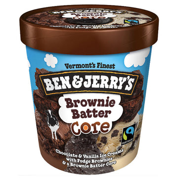 Ben & Jerry's Brownie Batter Core Ice Cream 16 oz