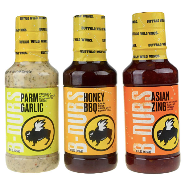 Buffalo Wild Wings 3 Pack Variety Sauces, 3-12 fl oz - Water Butlers