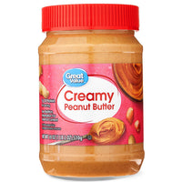 Great Value Creamy Peanut Butter, 18 oz.