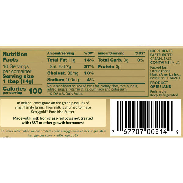 Kerrygold, Pure Irish Salted Butter Sticks, 8 Oz., 2 Count