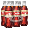 Coca Cola Diet Caffeine Free Soda, 16.9 Fl Oz Coke, 6 Ct