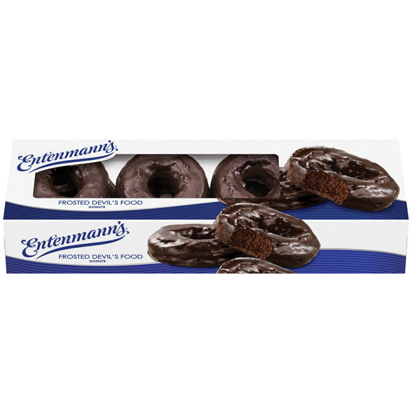 Entenmann's Frosted Devil's Food Donuts, 8 Count