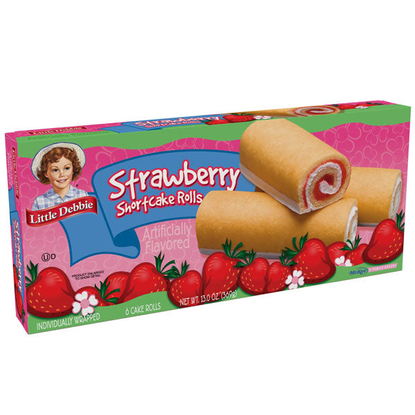 Little Debbie Strawberry Shortcake Rolls, 6 Count