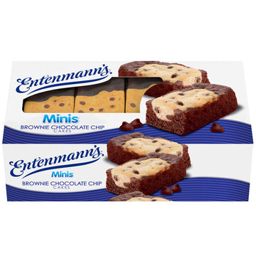 Entenmann's Minis Brownie Chocolate Chip Cakes, 8 Count